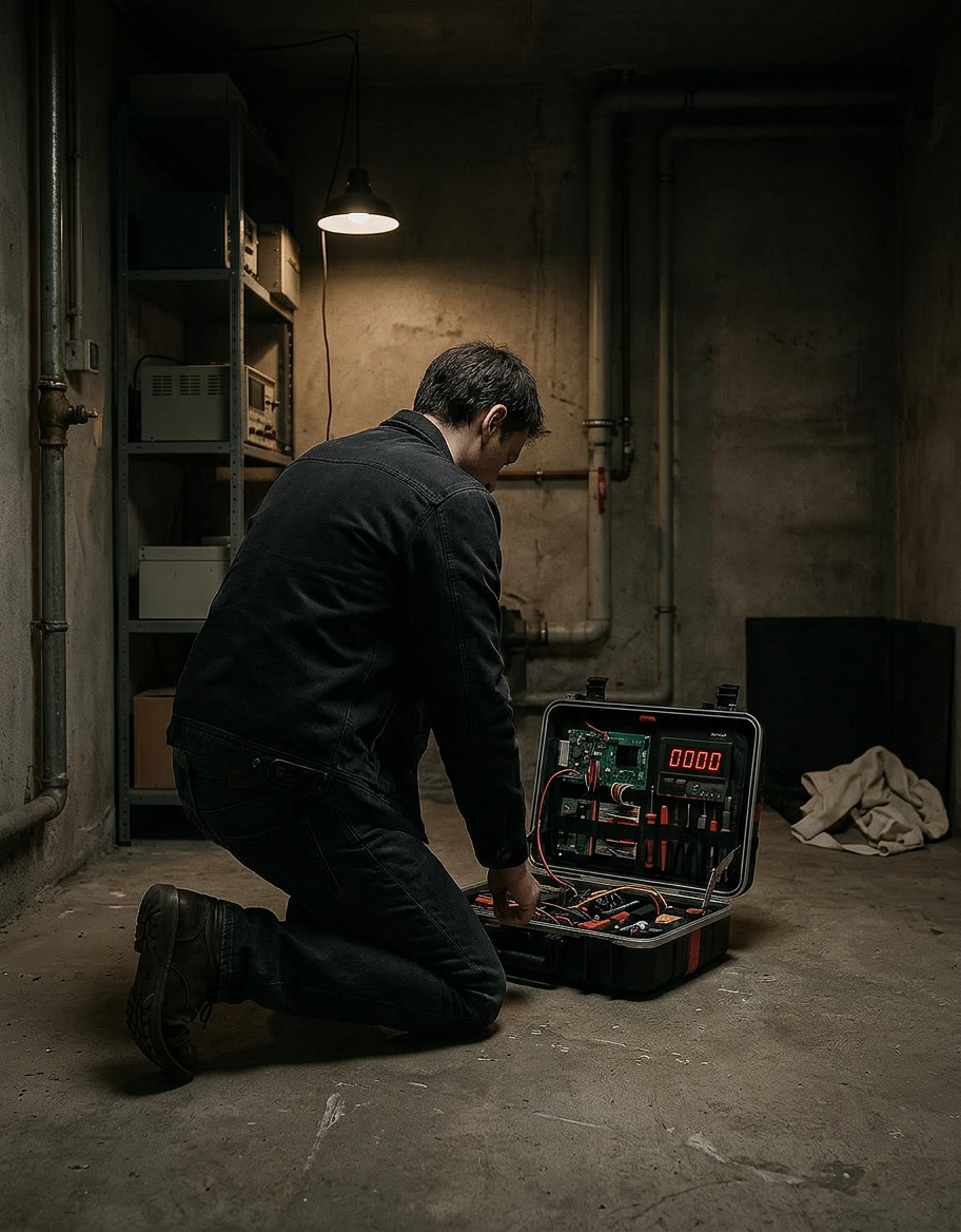 Installation d'une bombe pour l'escape game - prise d'otage par happy home game