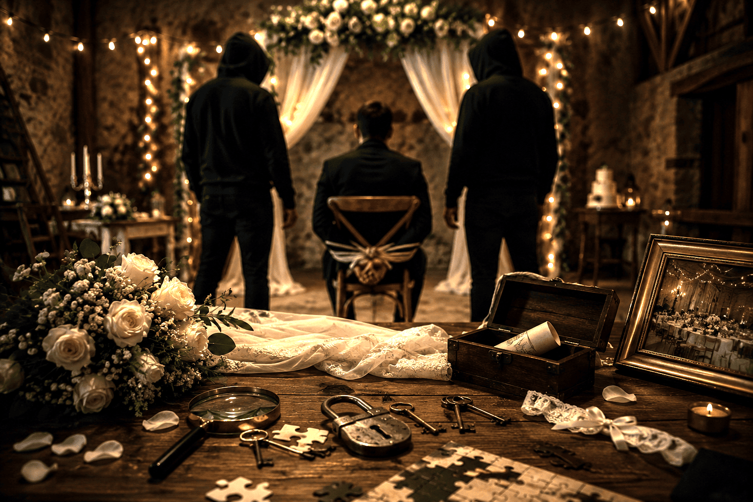 Scénario prise d'otage escape game à domicile avec décor immersif et ambiance réaliste